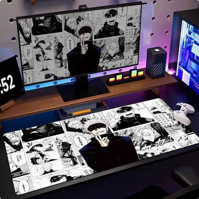 Main image of Anime Jujutsu Kaisen Gojo Satoru drawing mouse pad ,Extended Gaming Mouse Pad with Stitched Edges, Large Mouse pad with Non-Slip Rubber Base for Work & Gaming, Office & Home, 35.4x15.7inch