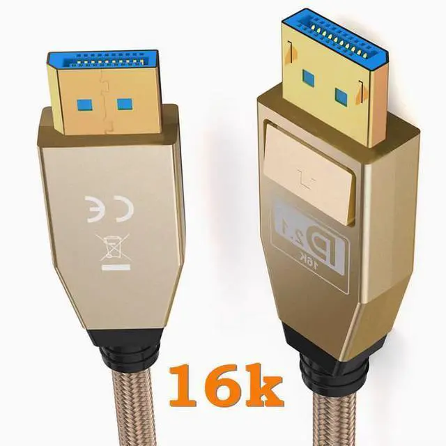 Main image of Zeskit Vesa certified DP 80Gbps 2.1 DisplayPort 16K8K Ultra HD Silver plated wire