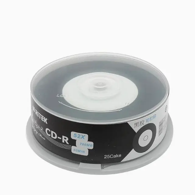 Alt view image 2 of 2 - 25 PACK RITEK vinyl music disc Full edition printable CD-R 52 speed 700M blank disc
