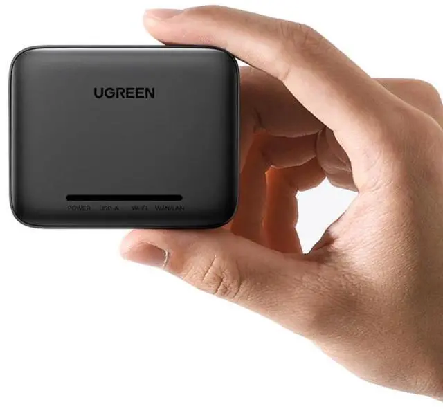 Alt view image 4 of 6 - ugreen printer network sharer service wireless receive automatic no-switch wired usb retrofit wifi module connection LAN share one drag more than one drag two computer print box