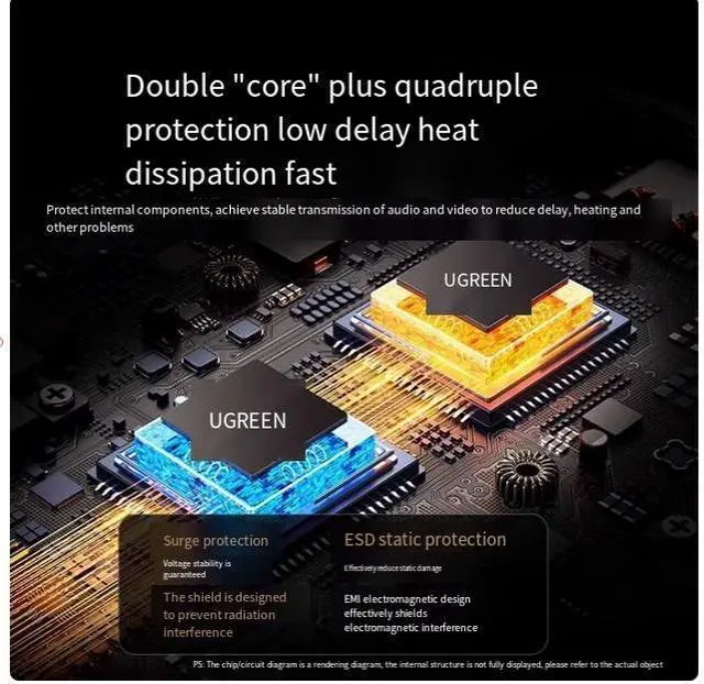 Alt view image 3 of 5 - ugreen 4K 60HZ screen projector Mobile phone and TV wireless hdmi connection transfer monitor computer projector transmission