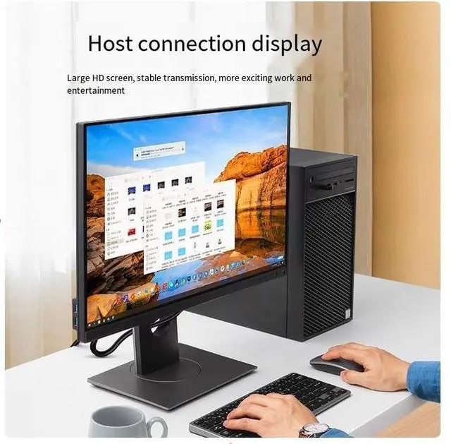 Alt view image 3 of 7 - UGREEN 2K 60HZ DVI cable Computer monitor screen cable HD desktop and host graphics card interface for video data 65.6 ft.