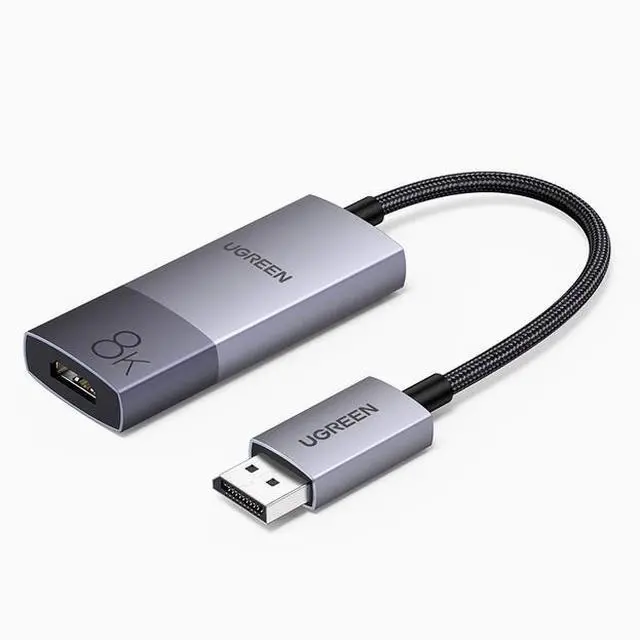 Main image of UGREEN  DP1.4 to HDMI 2.1 adapter 8K HD 144hz desktop computer graphics card External TV projector Expanded display video 4k connection converter  25CM