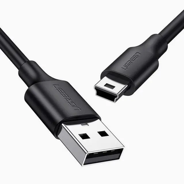 Main image of UGREEN USB to Mini USB data cable T-port for mobile hard disk data cable camera car dashcam old charger cable