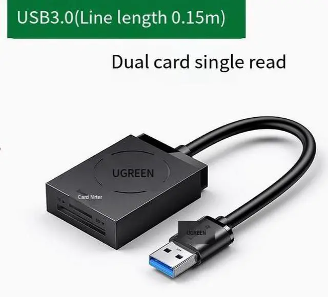 Main image of UGREEN High-speed card reader USB3.0 four multi-function SD /TF card Multi-function Typ suitable for car otg camera memory SLR camera Truck mobile phone computer