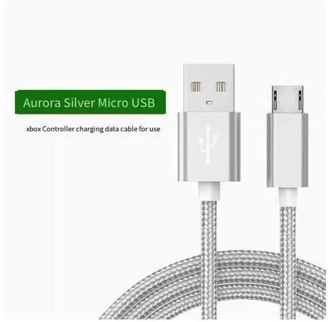 Main image of FOR Microsoft xbox North ps4 SONY 360 TYPE-C controller data cable ps5 Charging cable one s xsx ss series slimpro Connection PC Extended typec game cable Silver 1m Micro Male to Male