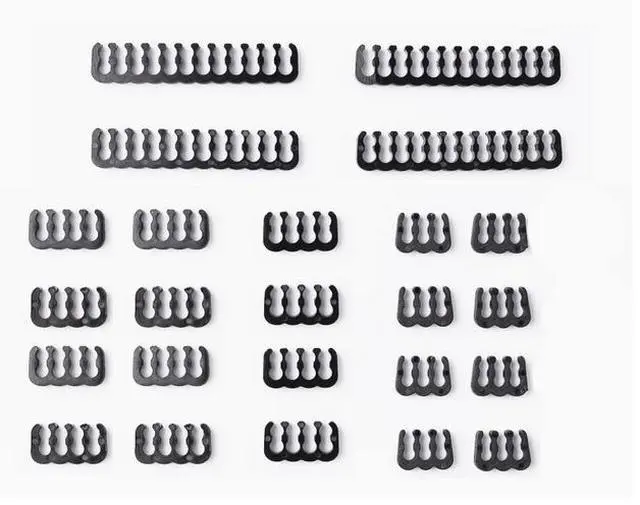 Alt view image 2 of 4 - Computer power module Cable comb set (4 24PIN motherboard, 12 8PIN graphics cards, 8 6PIN graphics cards) Motherboard 24PIN cable organizer CPU graphics card clip