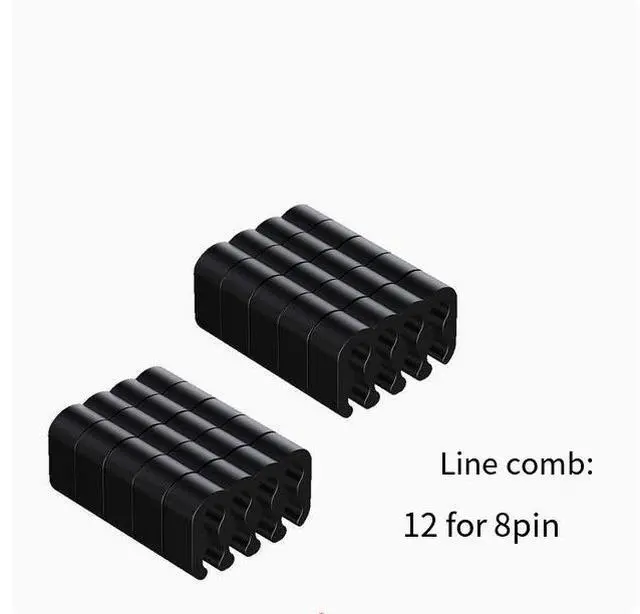 Alt view image 3 of 4 - Computer power module Cable comb set (4 24PIN motherboard, 12 8PIN graphics cards, 8 6PIN graphics cards) Motherboard 24PIN cable organizer CPU graphics card clip