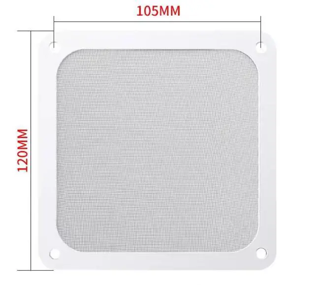 Alt view image 2 of 4 - 12cm chassis air filter Magnetic holes with border filter Fan mesh cover nylon fine mesh