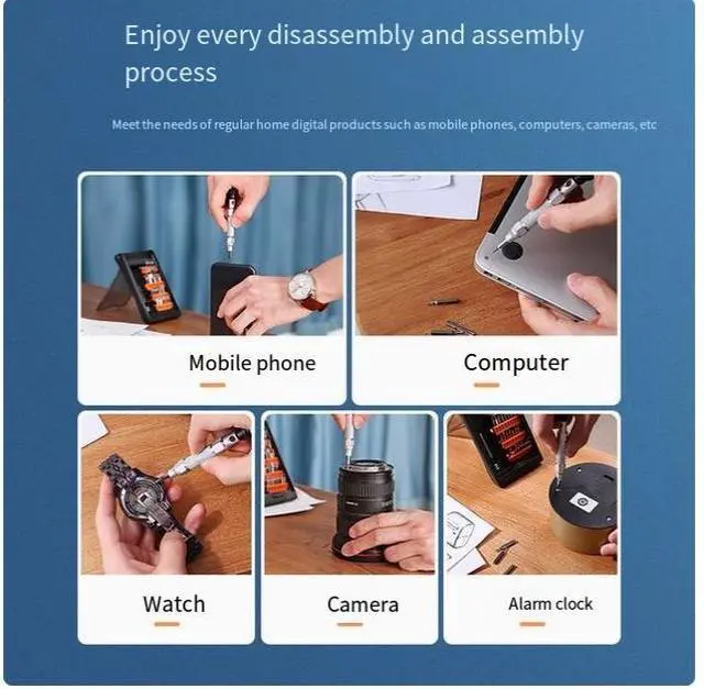 Alt view image 2 of 4 - UGREEN 38-in-1 Screwdriver Set, an alloy household cross-shaped screwdriver with a plum blossom pattern, is a multi-functional disassembly and repair tool for mobile phones and laptops