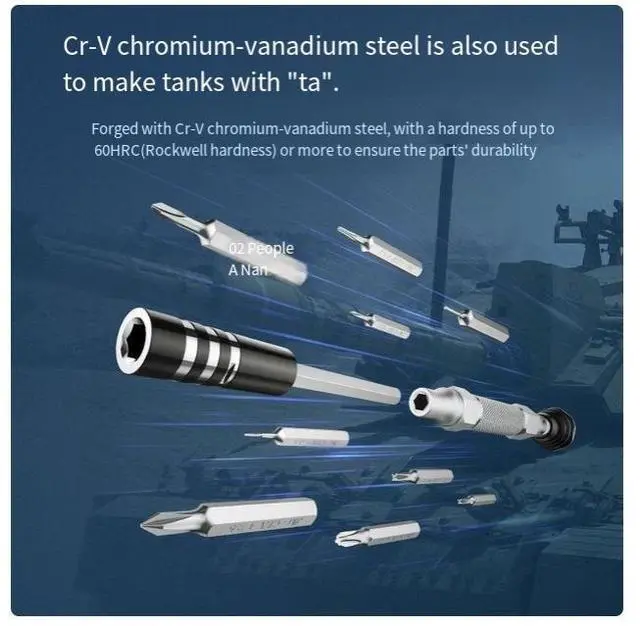 Alt view image 3 of 4 - UGREEN 38-in-1 Screwdriver Set, an alloy household cross-shaped screwdriver with a plum blossom pattern, is a multi-functional disassembly and repair tool for mobile phones and laptops