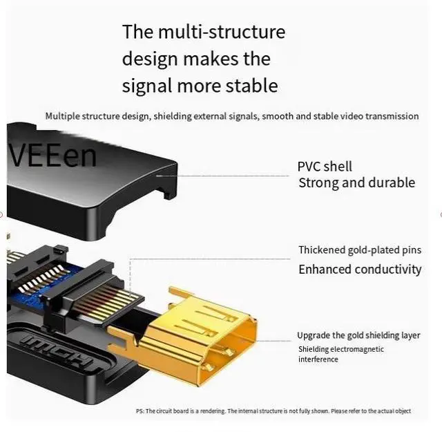 Alt view image 4 of 6 - UGREEN HDMI 2.0 master-to-female extender 4K60HZ connection TV, computer, projector converter to connector