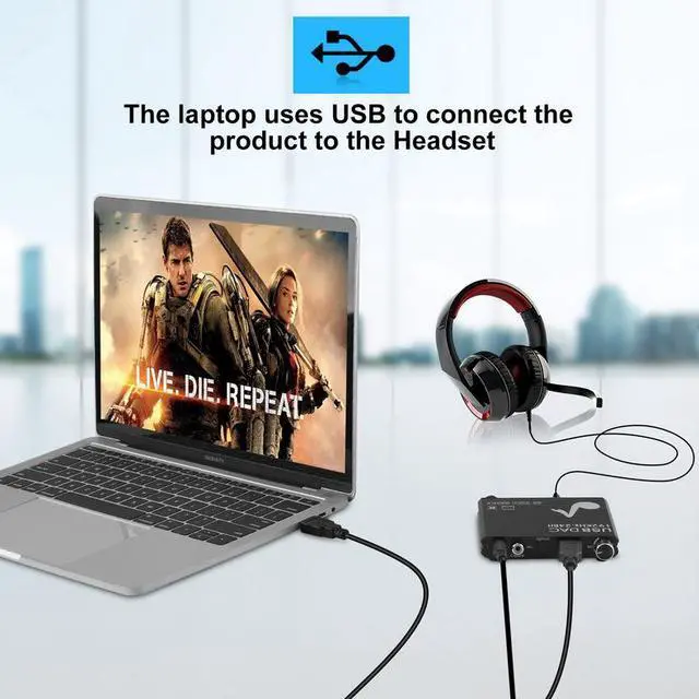 Alt view image 6 of 7 - 192KHZ digital-to-analog converter, optical fiber analog audio decoder, USB sound card, digital audio converter
