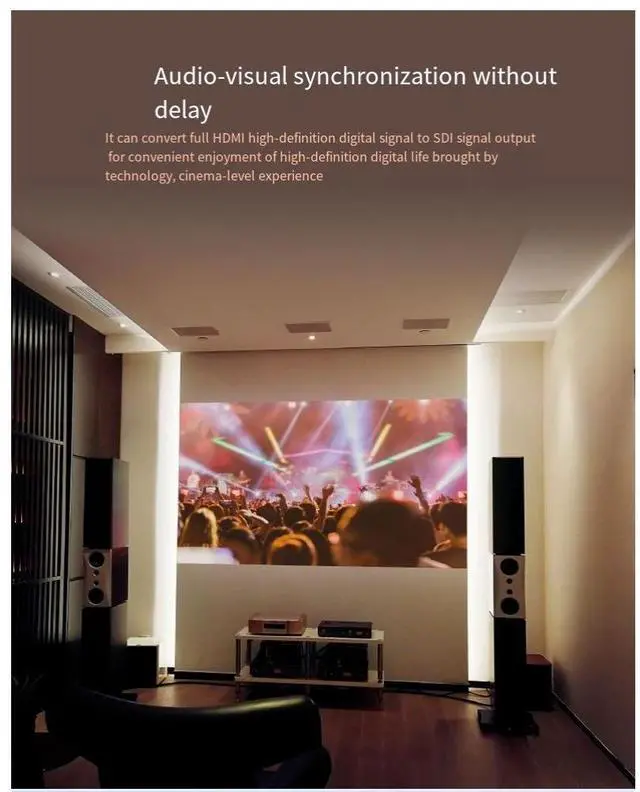 Alt view image 3 of 5 - HDMI to SDI converter, video to SDI signal output wide voltage HDMI converter, SDI extender