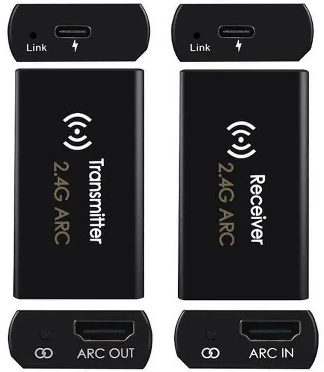 Alt view image 2 of 5 - 2.4G wireless ARC transmitter, delay-free ARC audio return digital audio signal wireless audio transmitter