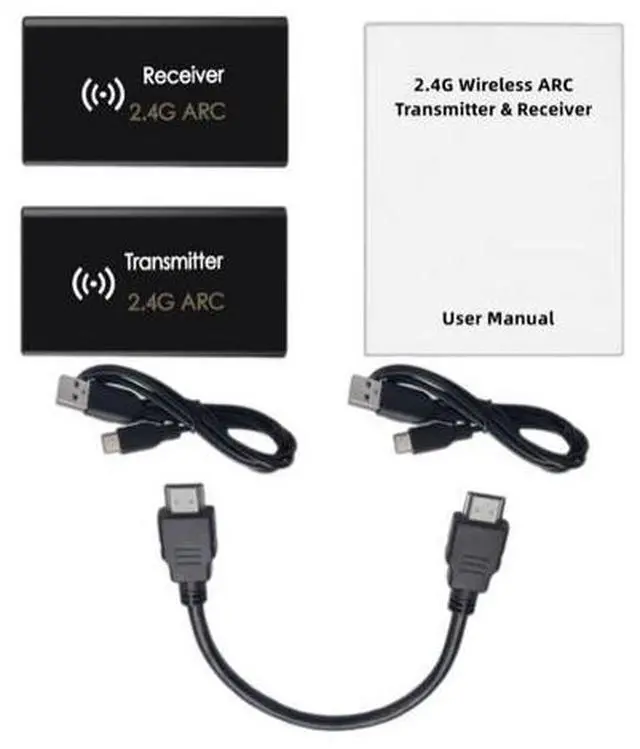 Alt view image 3 of 5 - 2.4G wireless ARC transmitter, delay-free ARC audio return digital audio signal wireless audio transmitter