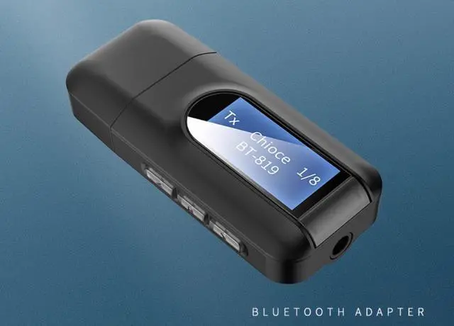 Main image of Bluetooth Audio transmitter and Receiver 5.0 2-in-1 computer TV projector Audio 3.5mm to stereo headphones