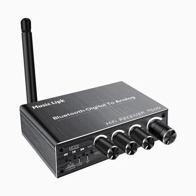 Main image of 5.3 Bluetooth receiver Wireless Audio adapter to old-fashioned speaker amplifier dedicated 6.5 Microphone Karaoke tape Coaxial cable