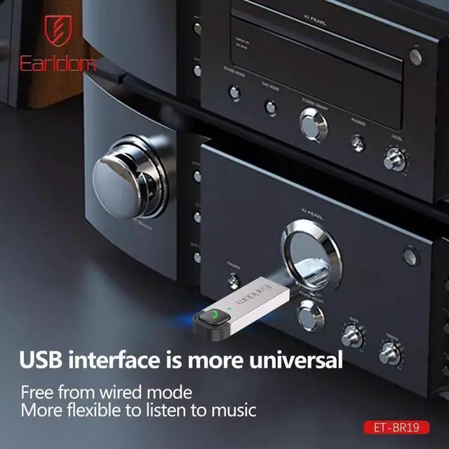 Alt view image 4 of 7 - The car Bluetooth 5.3 receiver, car audio navigation, mobile phone call lossless stereo audio adapter supports SBC sound quality