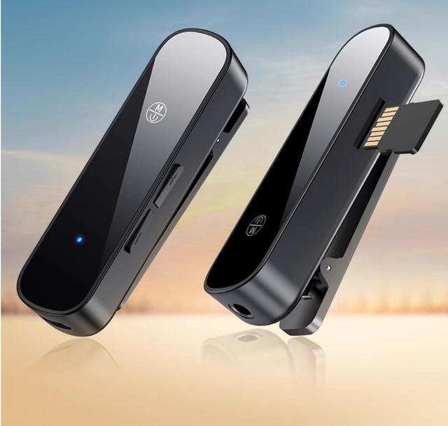 Alt view image 2 of 5 - Bluetooth 5.3 lossless HIFI Bluetooth audio receiver, lapel 3.5 audio call converter, TF card player