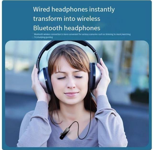 Alt view image 5 of 5 - Bluetooth 5.3 lossless HIFI Bluetooth audio receiver, lapel 3.5 audio call converter, TF card player