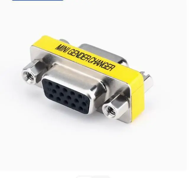 Main image of ONTEN VGA adapter, mother-to-female straight-through dual female head, VGA mother-to-female to busbar extension head, 15-hole to 15-hole conversion head