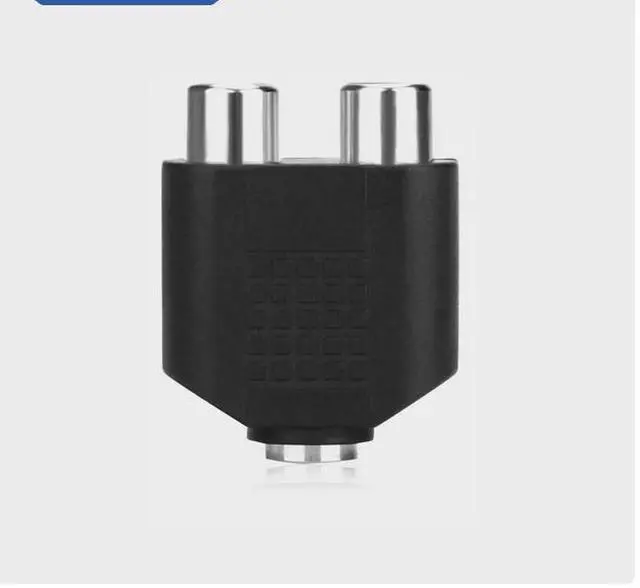 Main image of ONTEN audio adapter AV left and right channel female to double lotus female 1:2 3.5mm female -2RCA female adapter