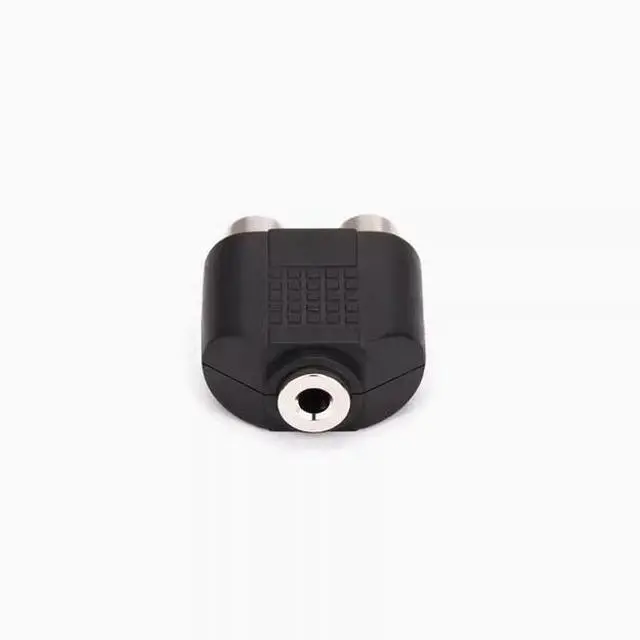 Alt view image 3 of 4 - ONTEN audio adapter AV left and right channel female to double lotus female 1:2 3.5mm female -2RCA female adapter