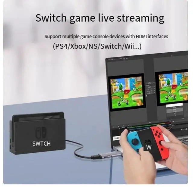 Alt view image 2 of 5 - usb video capture card for live streaming, HDMI high-definition video recording for PS4/xbox/NS game consoles and laptops