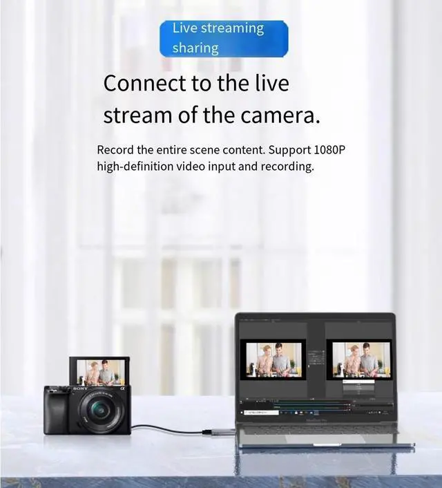 Alt view image 3 of 5 - usb video capture card for live streaming, HDMI high-definition video recording for PS4/xbox/NS game consoles and laptops