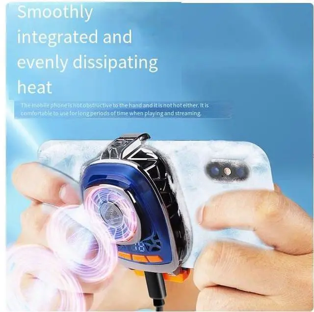 Alt view image 2 of 7 - TYPE-C interface mobile phone cooler, a large-area cooling semiconductor cooling wonder specifically designed for game live streaming, suitable for both Apple and Android devices