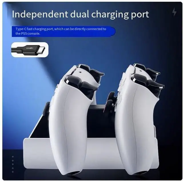 Alt view image 3 of 5 - ONTEN PS5 controller dock Charger is compatible with the SONY ps5 game console charging dock smart dual dock