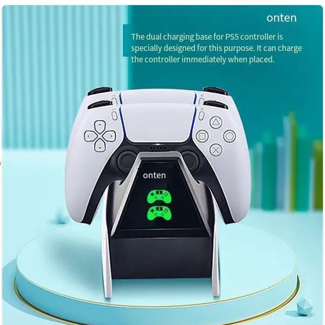 Alt view image 2 of 5 - ONTEN PS5 controller dock Charger is compatible with the SONY ps5 game console charging dock smart dual dock