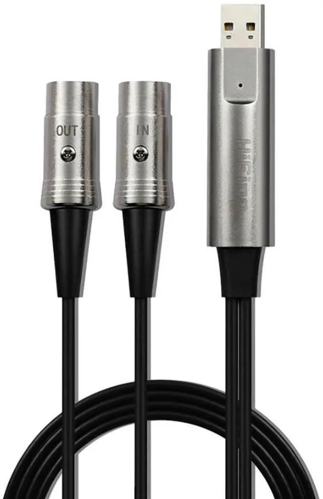 Main image of For HiFing USB IN-OUT MIDI Cable in Out Interface 5 Pin Line Converter PC to Music Keyboard Adapter Cord