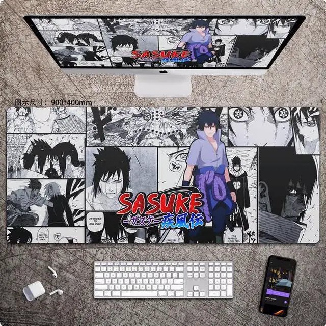 Main image of Anime NARUTO mouse pad Extended Gaming Mouse Pad with Stitched Edges, Large Mouse pad with Non-Slip Rubber Base for Work & Gaming, Office & Home