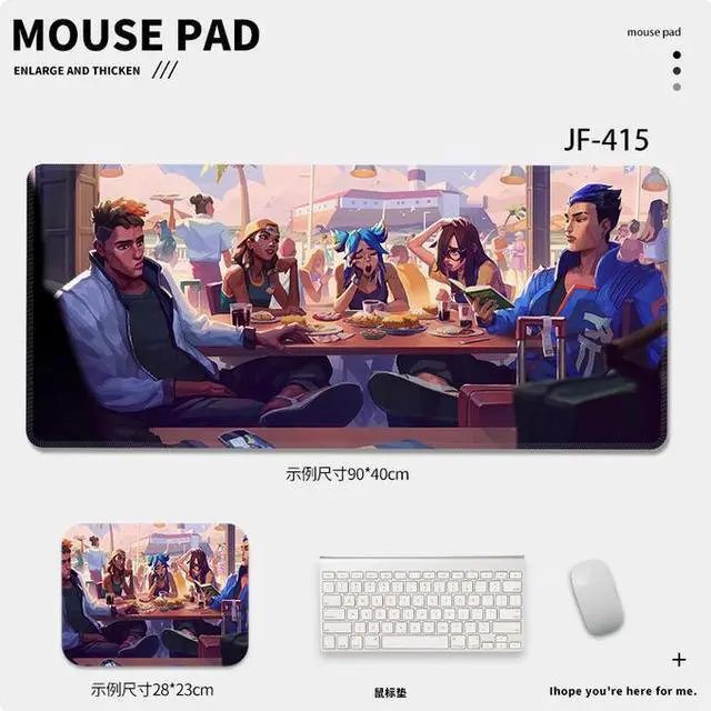 Main image of VALORANT game mouse pad Extended Gaming Mouse Pad with Stitched Edges, Large Mouse pad with Non-Slip Rubber Base for Work & Gaming, Office & Home, 900*400mm