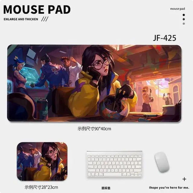 Main image of VALORANT game mouse pad Extended Gaming Mouse Pad with Stitched Edges, Large Mouse pad with Non-Slip Rubber Base for Work & Gaming, Office & Home, 900*400mm