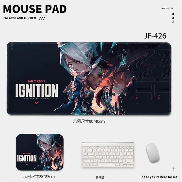 Main image of VALORANT game mouse pad Extended Gaming Mouse Pad with Stitched Edges, Large Mouse pad with Non-Slip Rubber Base for Work & Gaming, Office & Home,
