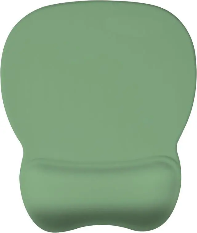 Main image of EooCoo Ergonomic Mouse Pad with Wrist Support, Mousepad with Memory Foam Wrist Rest and Non-Slip Base for Computer, Cafe, Home & Office, 9.64 x 8.26 in Office Desk Accessories  Green