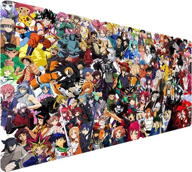 Main image of Extended Large Gaming Mouse Pad, Full Desk Keyboard Mouse Pad, XXL Bigmouse Pad with Anime, Waterproof and Anti-Skid for Office Desk Decor (31.5×11.8×0.1 inch)