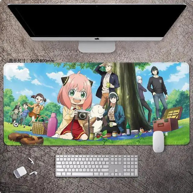 Main image of SPY×FAMILY anime mouse pad Extended Gaming Mouse Pad with Stitched Edges Large Mouse pad with Non-Slip Rubber Base for  Work & Gaming, Offi ce & Home, 900*400mm