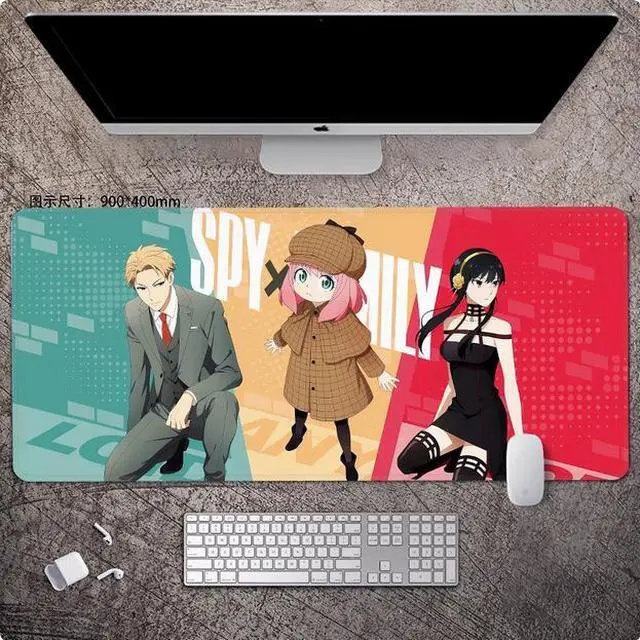 Main image of SPY×FAMILY anime mouse pad Extended Gaming Mouse Pad with Stitched Edges Large Mouse pad with Non-Slip Rubber Base for Work & Gaming, Offi ce & Home, 900*400mm