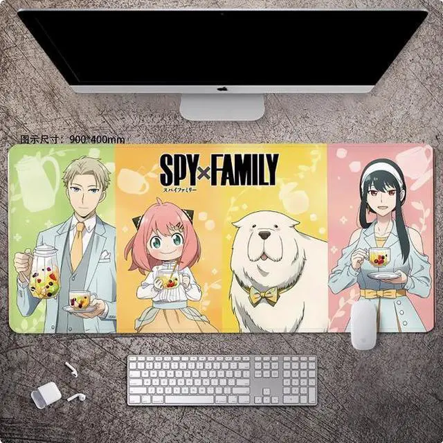 Main image of SPY×FAMILY Anya anime mouse pad Extended Gaming Mouse Pad with Stitched Edges Large Mouse pad with Non-Slip Rubber Base for Work & Gaming, Offi ce & Home, 900*400mm