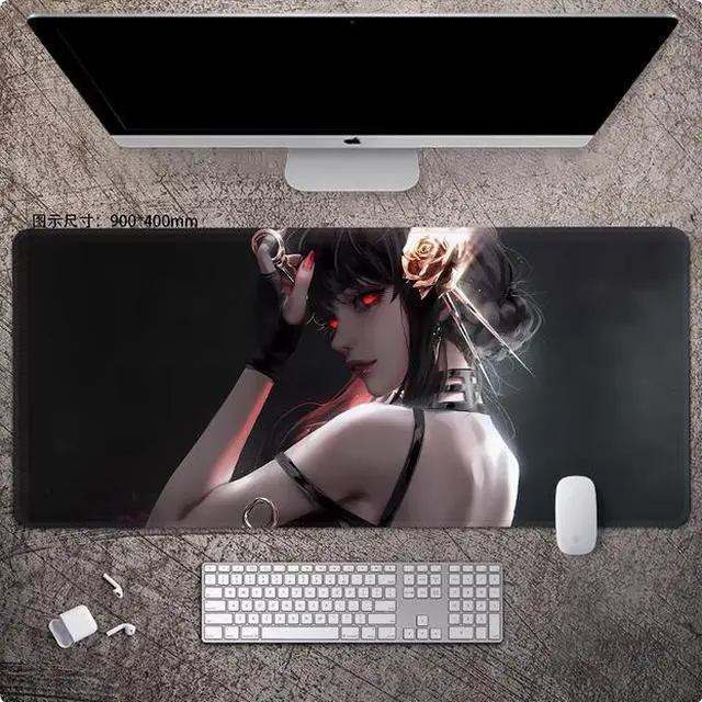 Main image of SPY×FAMILY anime mouse pad Extended Gaming Mouse Pad with Stitched Edges Large Mouse pad with Non-Slip Rubber Base for Work & Gaming, Offi ce & Home, 900*400mm