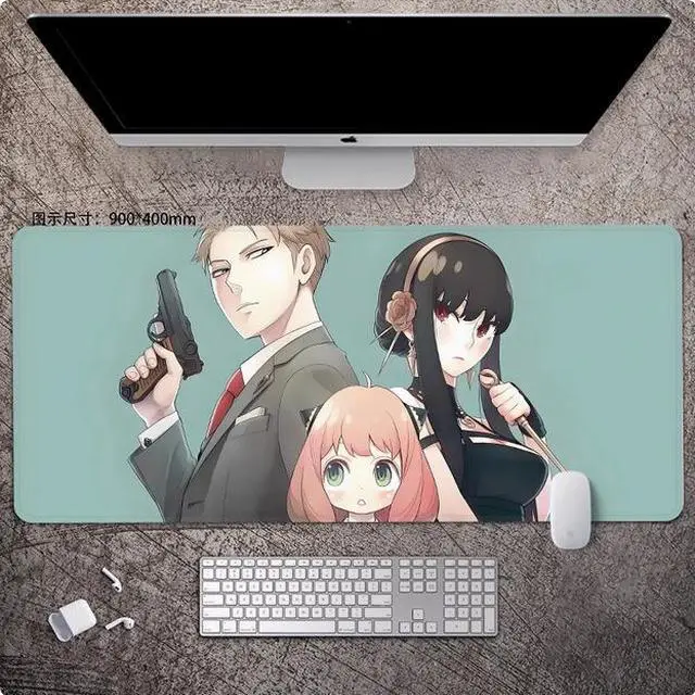 Main image of SPY×FAMILY anime mouse pad Extended Gaming Mouse Pad with Stitched Edges Large Mouse pad with Non-Slip Rubber Base for Work & Gaming, Offi ce & Home, 900*400mm