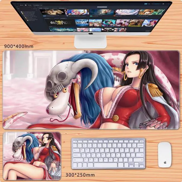 Main image of One Piece  anime mouse pad Extended Gaming Mouse Pad with Stitched Edges Large Mouse pad with Non-Slip Rubber Base for Work & Gaming, Offi ce & Home,
