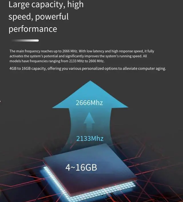 Alt view image 3 of 4 - Goldendisk 8GB DDR4 2666MHz 288-PIN UDIMM 1.2V CL17 desktop computer memory stick supports XMP2.0 overclocking