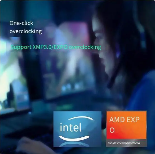 Alt view image 4 of 5 - Goldendisk 32GB DDR5 4800MHz 288-PIN UDIMM 1.1V CL40 Micron chip desktop memory stick supports xmp3.0 overclocking