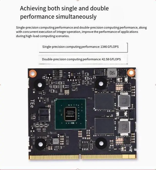 Alt view image 3 of 6 - Goldendisk Nvidia GT1030 graphics card MXM with 2GB of video memory, GDDR5 low power consumption of 30W, compatible with motherboards