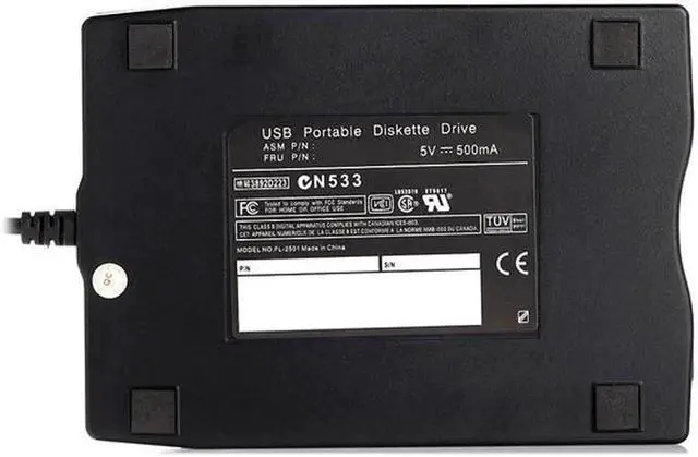 Alt view image 3 of 5 - GOLDENDISK USB Floppy Drive 3.5" USB External Floppy Disk Drive Portable 1.44 MB FDD USB Drive Plug and Play for PC Windows 10 7 8 Windows XP Vista Mac Black